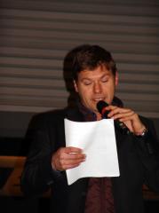 Lo speaker della cerimonia: Gianluca Rossi